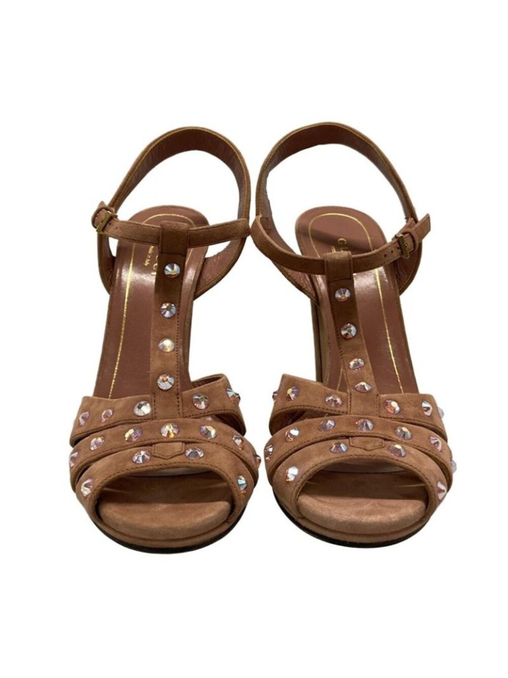Gucci Sandals 37 Pink Rhinestone - Picture 5 of 10